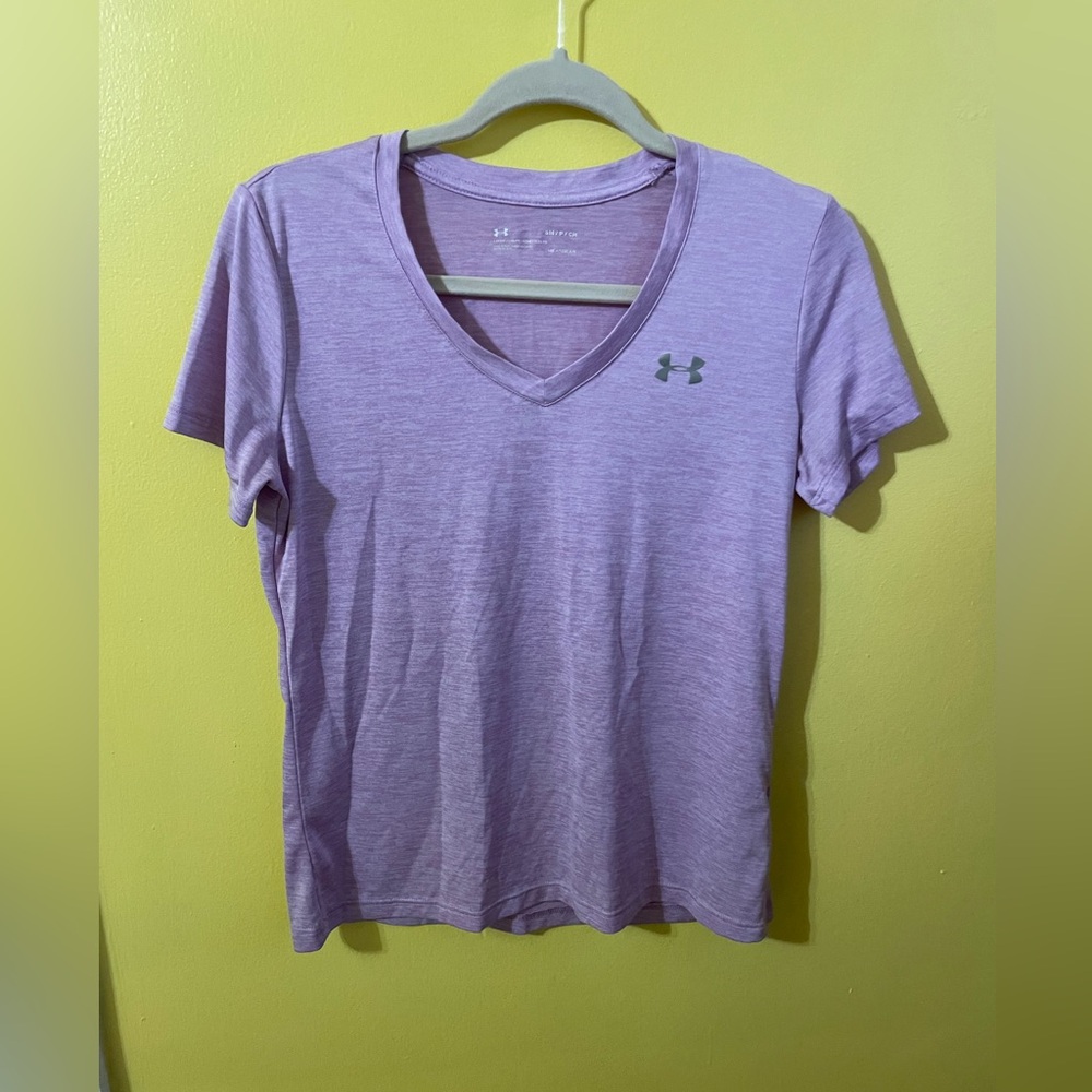 Purple Under Armour tee